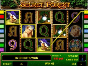 выигрыш Secret Forest